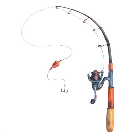 fishing pole illustration